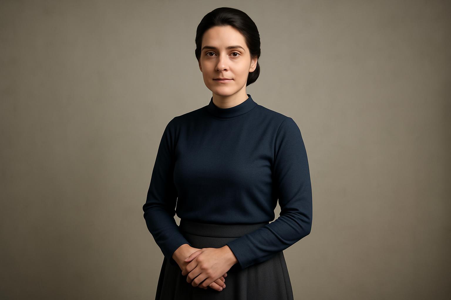 Mulher evangélica pregando com autoridade